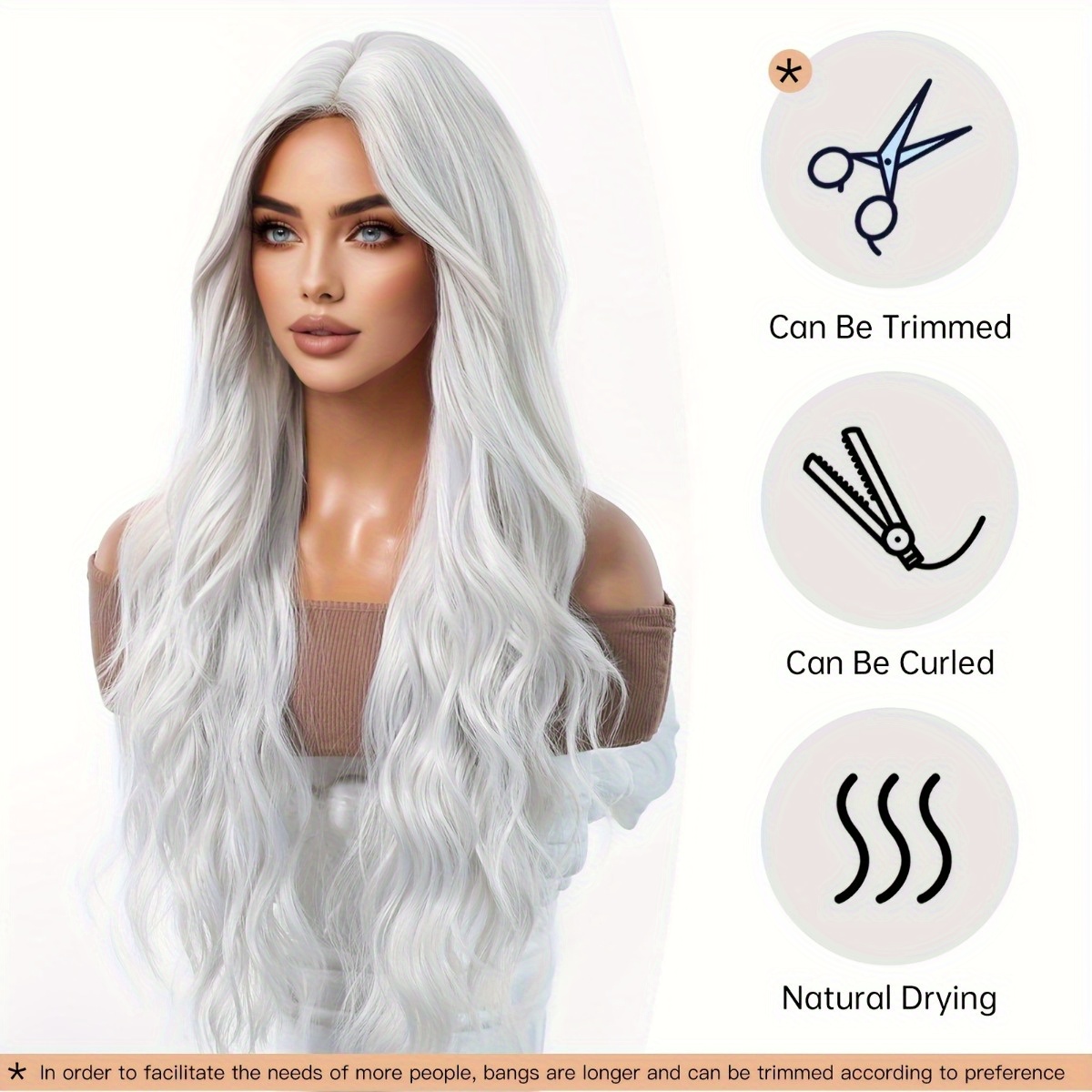 Hair Care Long Hair - Peruka z włókna syntetycznego marki Anxin: