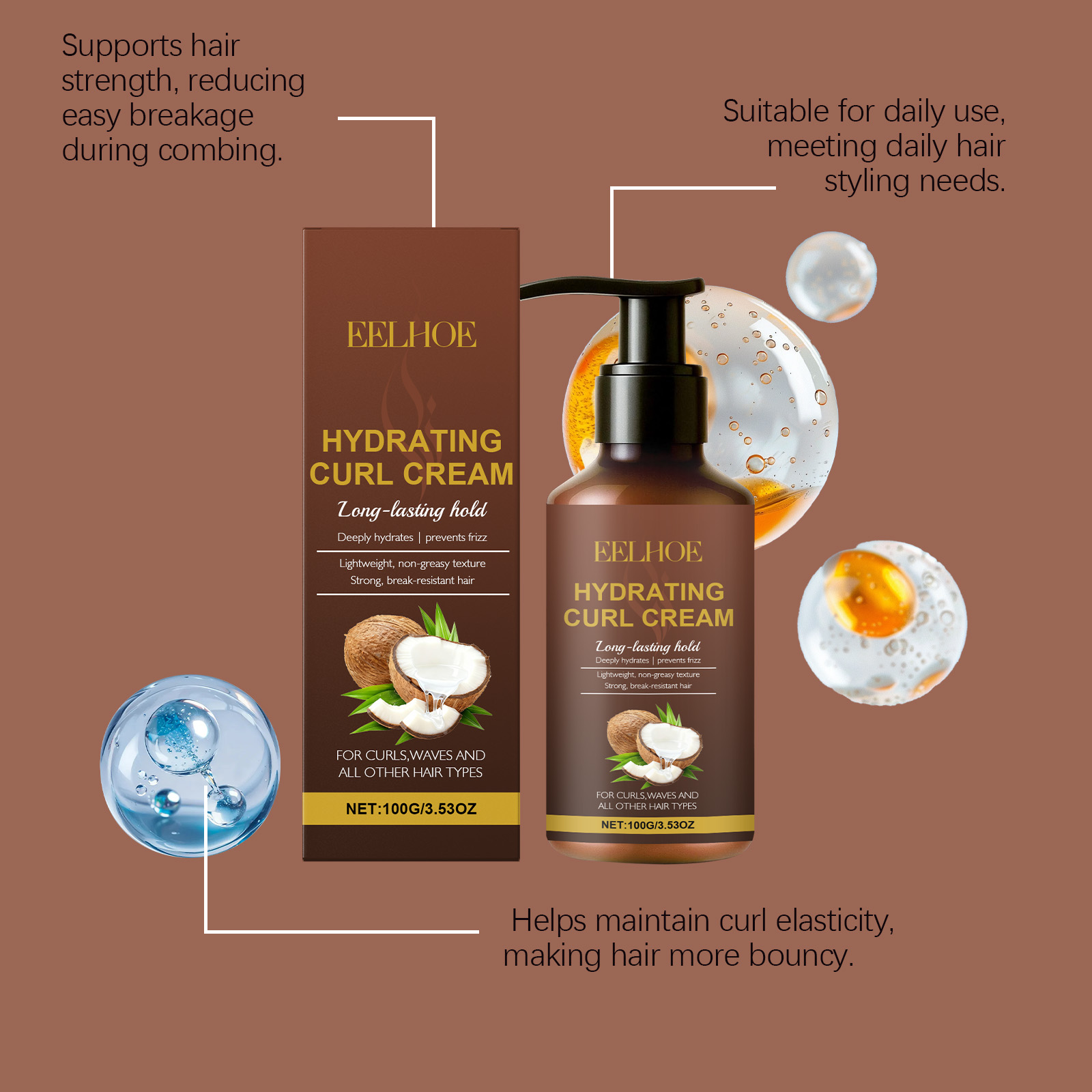 Krem do stylizacji kręconych w – Hair Care For Curly Dry Hair recenzja i cena