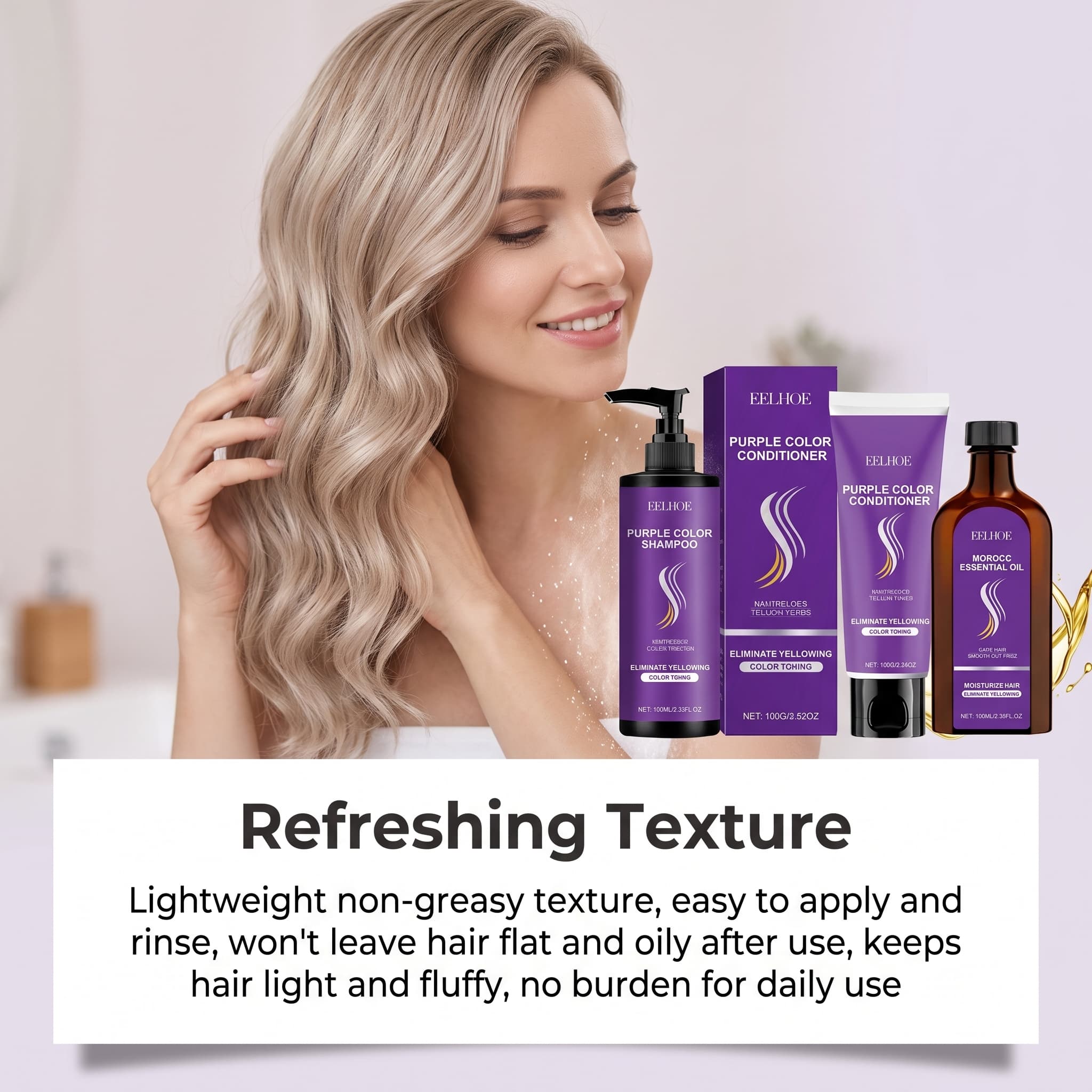 Zestaw szamponu fioletowego z  – Hair Care Set recenzja i cena