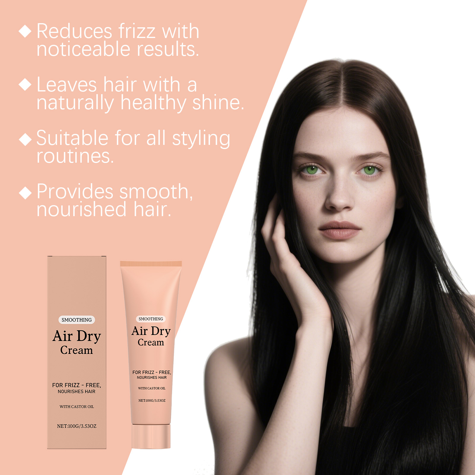 Krem do pielęgnacji włosów, od – Hair Care For Curly Dry Hair recenzja i cena