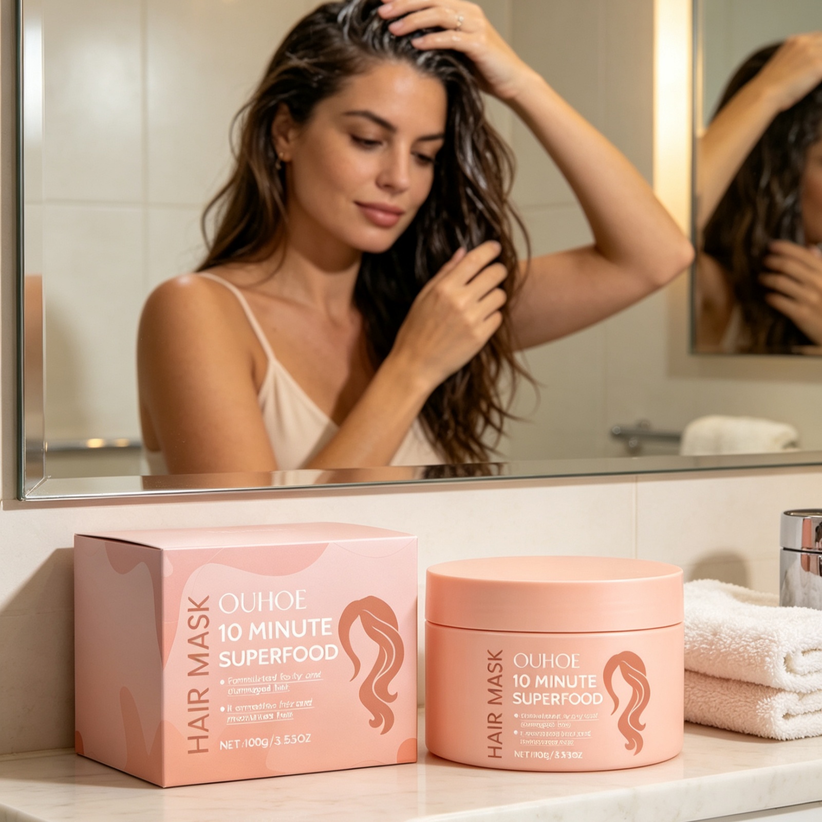OUHOE Odżywcza Maska do Włosów – Hair Care Long Hair recenzja i cena