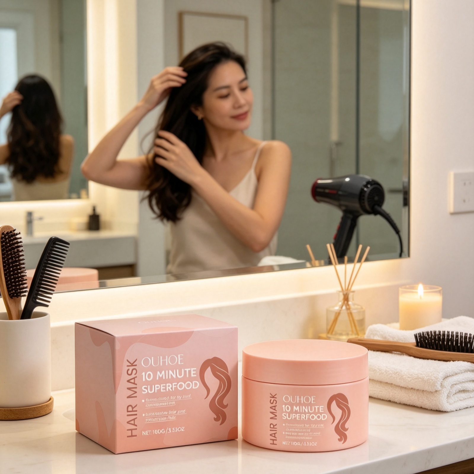OUHOE Odżywcza Maska do Włosów – Hair Care Long Hair recenzja i cena