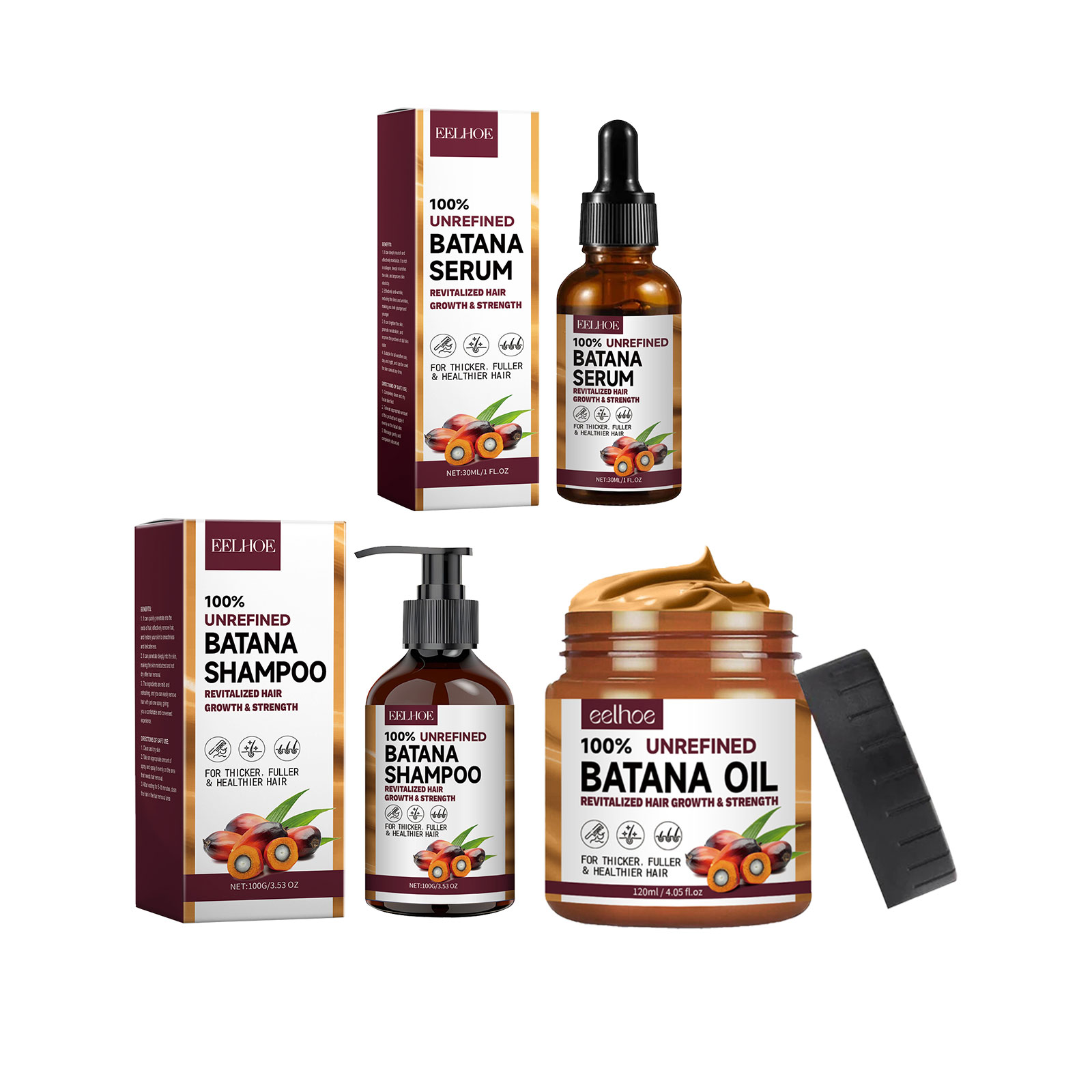 EELHOE Naturalny olejek z bata – Hair Care Set recenzja i cena