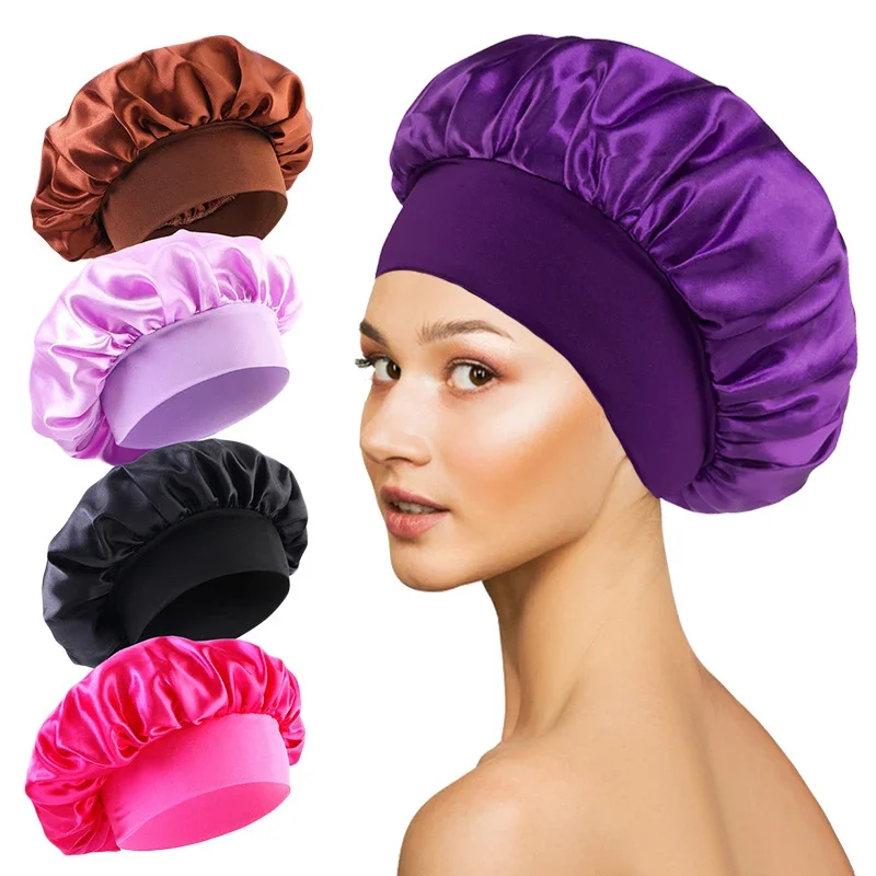Duża satynowa czepek do spania – Hair Care Long Hair recenzja i cena