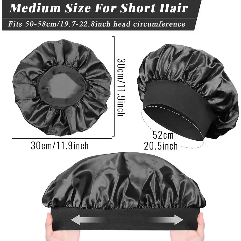 Duża satynowa czepek do spania – Hair Care Long Hair recenzja i cena